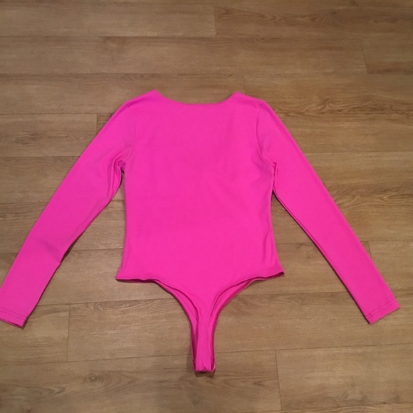 Pink Long Sleeve Bodysuit - Picture 6 of 6